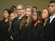 First-year students at 2019 convocation